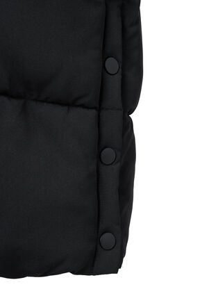 Longue veste polaire avec poches et capuche, Black, Packshot image number 3