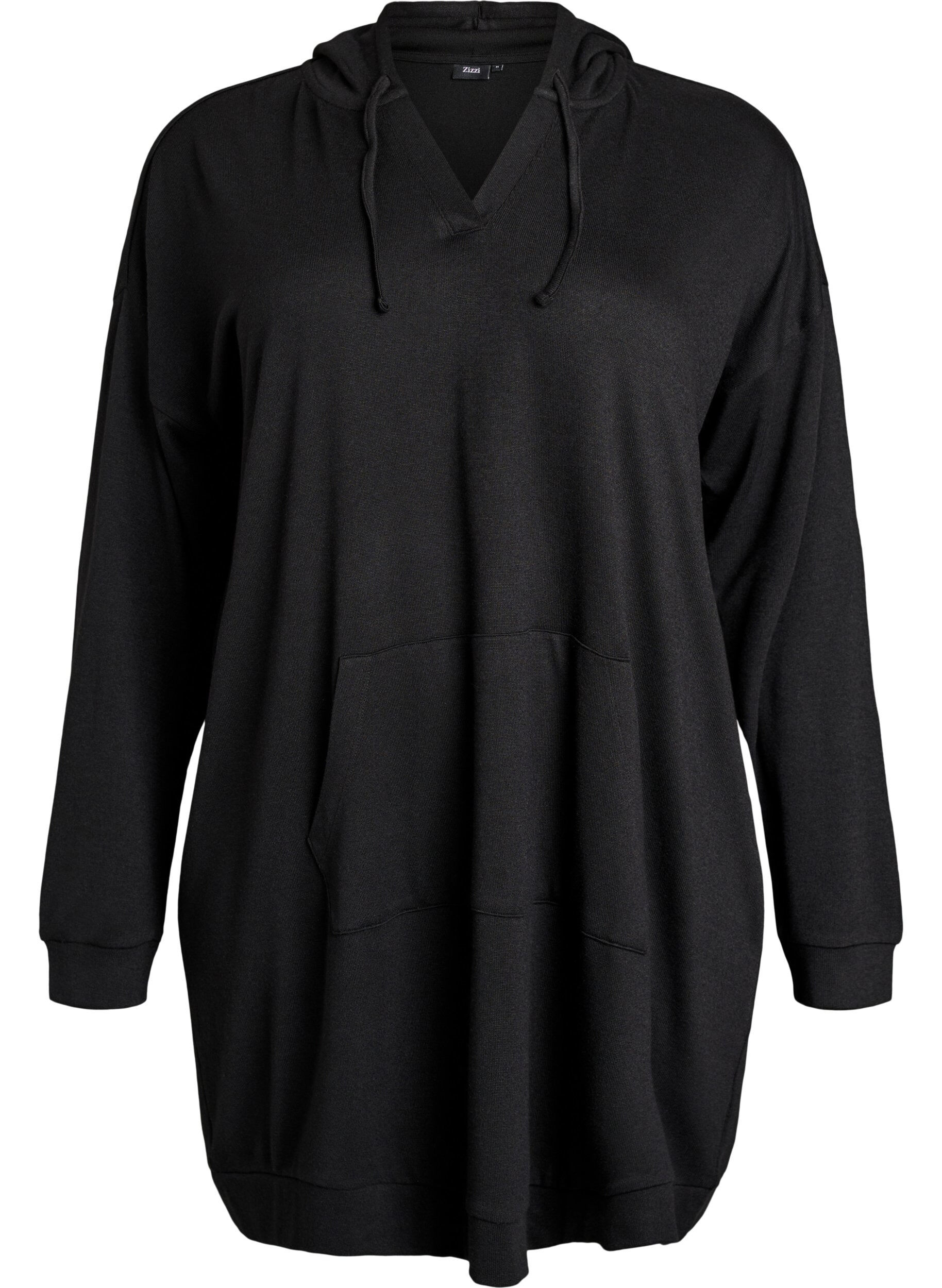 Robe sweat &agrave; capuche courte avec poche kangourou
