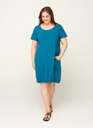 Comfortabele jurk, Blue Coral, Model image number 2