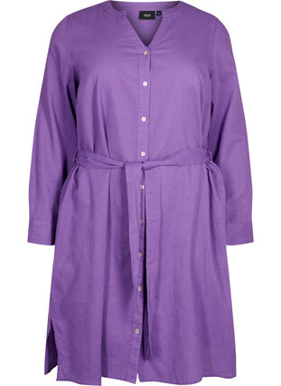 Robe chemise à manches longues, Deep Lavender, Packshot image number 0