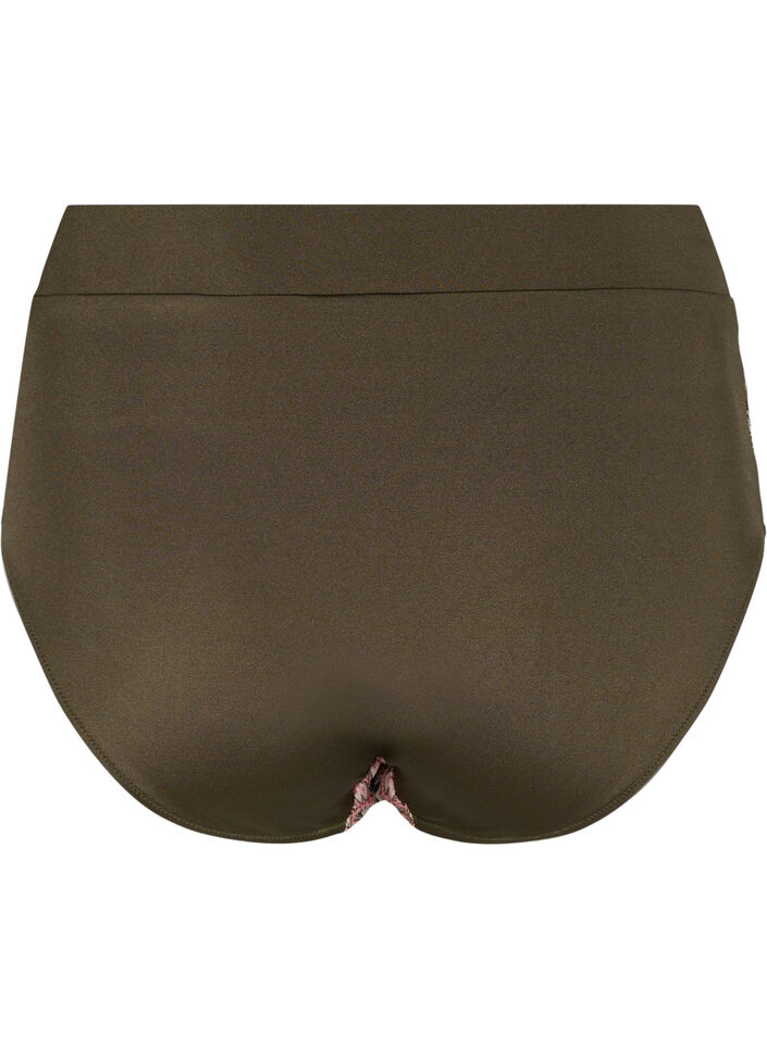 Culotte de bikini &agrave; motifs avec taille haute, Beech AOP, Packshot image number 1