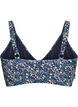 Bloemen bikinitop met ruches, Blauw, Packshot image number 1