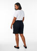 Short en jean ample &agrave; taille haute, Noir, Model image number 2
