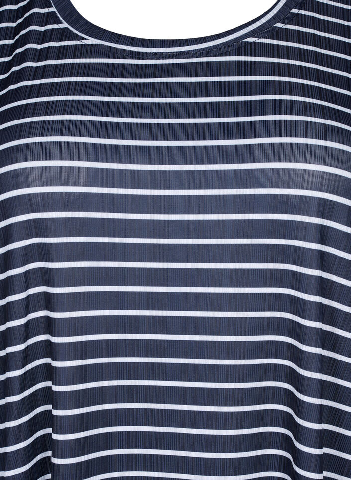 FLASH - Gestreepte jurk met korte mouwen, Night S. W. Stripe, Packshot image number 2