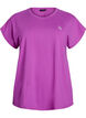 T-shirt de sport couleur unie, Violet, Packshot image number 0