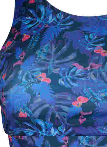 Soutien-gorge de sport avec imprimé, Blue Leaf AOP, Packshot image number 2