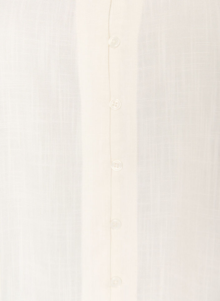 Viscose blouse met crochet detail en knopen, Vanille, Packshot image number 2