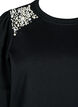 Sweat-shirt avec détails en perles, Black, Packshot image number 2