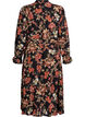 Midi-jurk met bloemenprint en afneembare strikceintuur, Zwart, Packshot image number 1