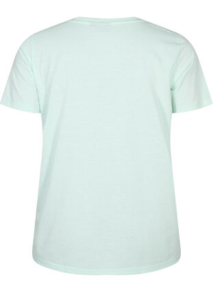 T-shirt met korte mouwen en v-hals, Honeydew, Packshot image number 1