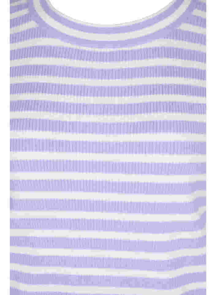Gebreide top in rib, Lavender Comb., Packshot image number 2