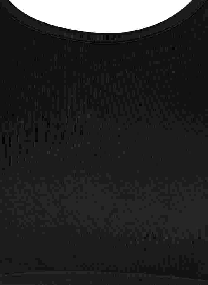 Soutien-gorge de sport avec maille et dos croisé, Black, Packshot image number 2