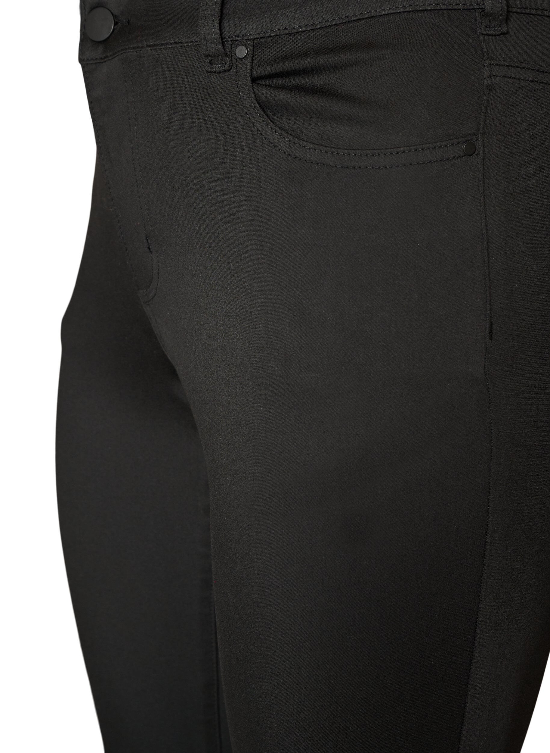 ZizziEmily Stay Black jeans met een reguliere taille, Zwart, Packshot image number 2