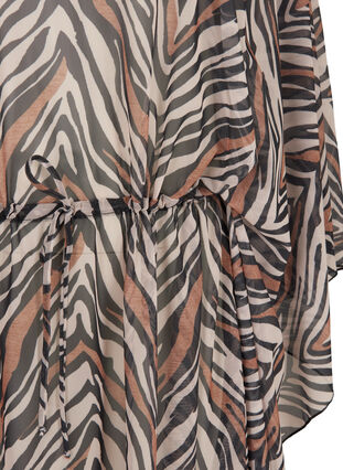 Robe de plage à taille ajustable, Zebra Print, Packshot image number 2