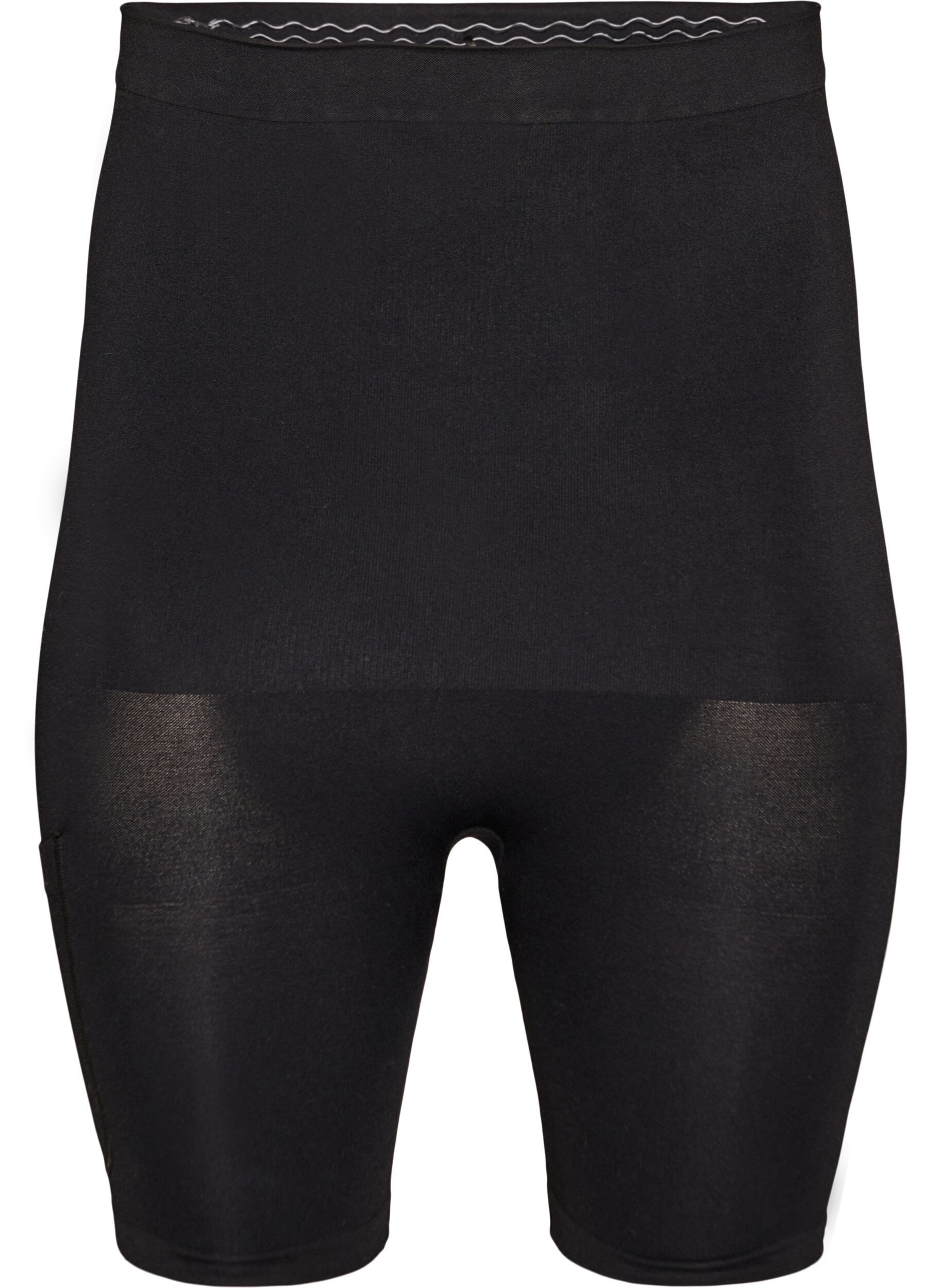 ZizziShapewear short met medium ondersteuning en een hoge taille, Zwart, Packshot image number 0