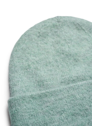 Bonnet tricoté avec de la laine, Balsam Green Mel., Packshot image number 1