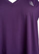 Top de sport avec col en V, Violet, Packshot image number 2