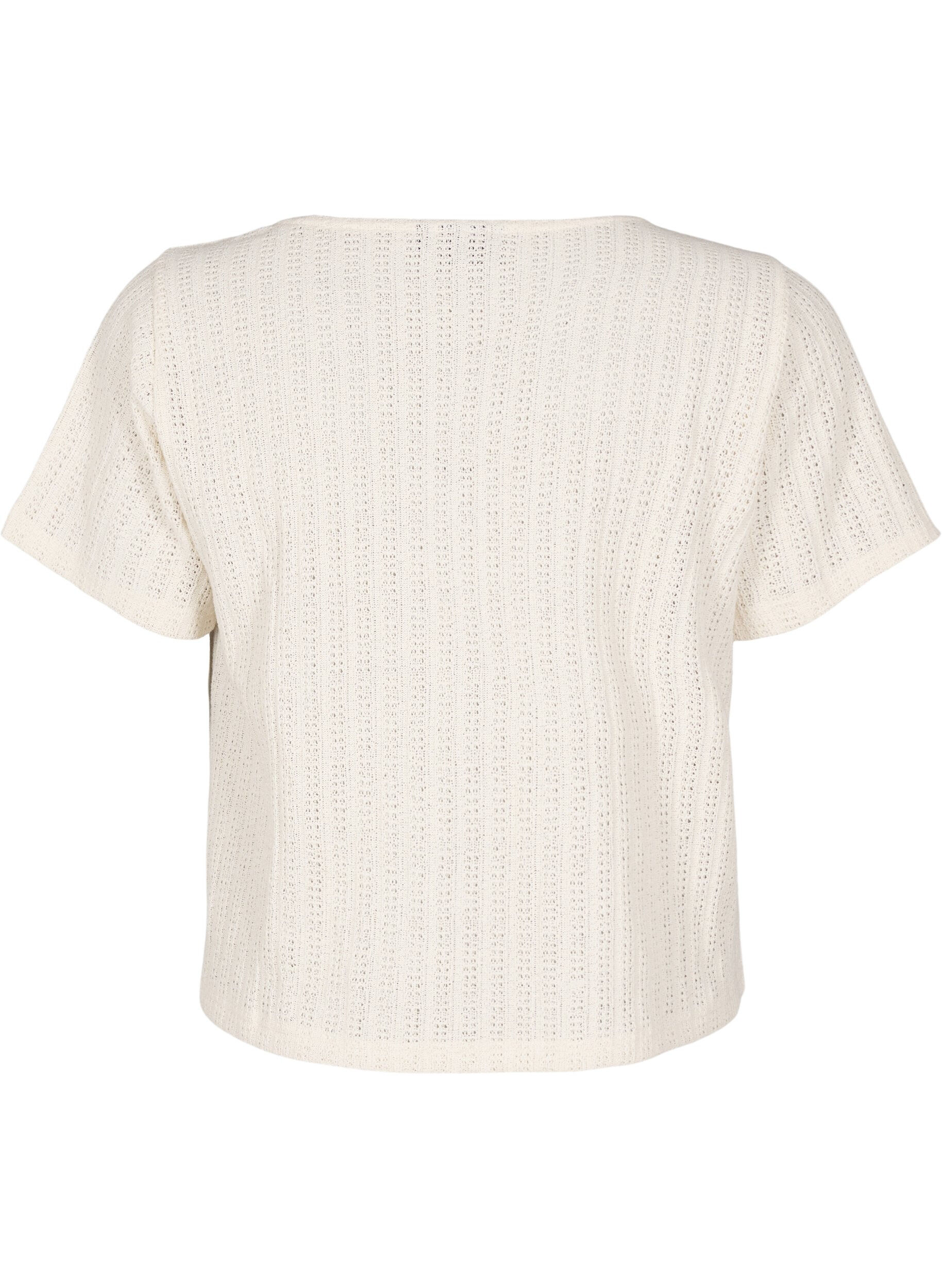 ZizziCardigan met korte mouwen, Vanille, Packshot image number 1