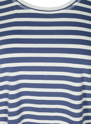 Haut rayé en coton, Twilight Blue Stripe, Packshot image number 2