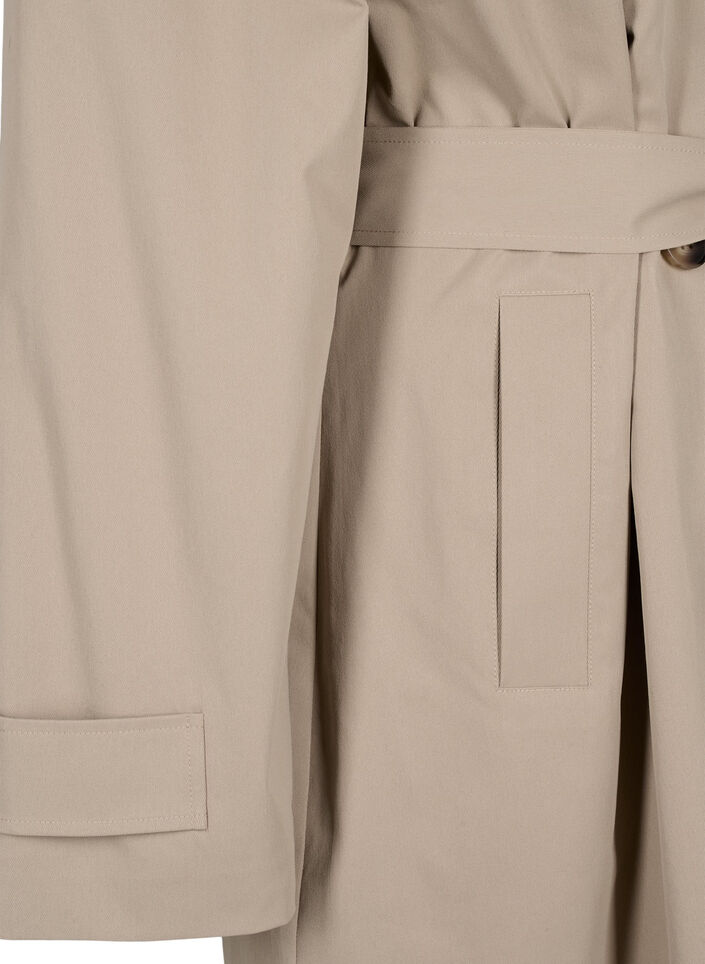 Trench coat long classique avec ceinture, Chinchilla, Packshot image number 3