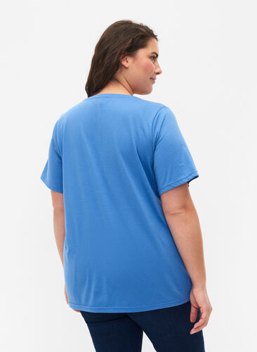 FLASH – T-shirt imprimé, Ultramarine, Model image number 1