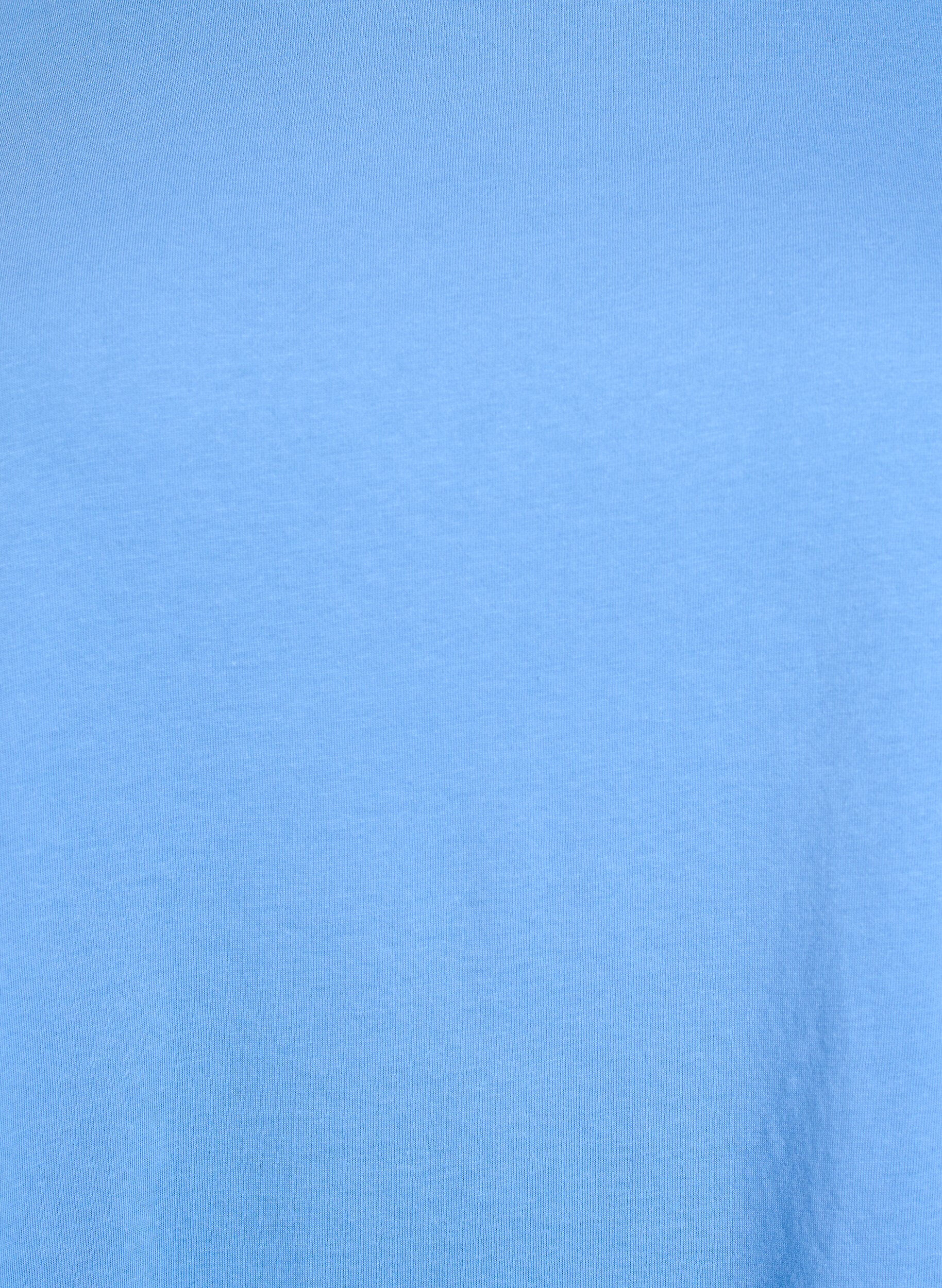 ZizziT-shirt &agrave; manches courtes en coton m&eacute;lang&eacute;, Bleu, Packshot image number 2