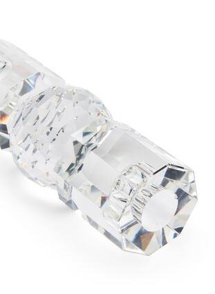 Kaarsenhouder van kristalglas, Clear, Packshot image number 1