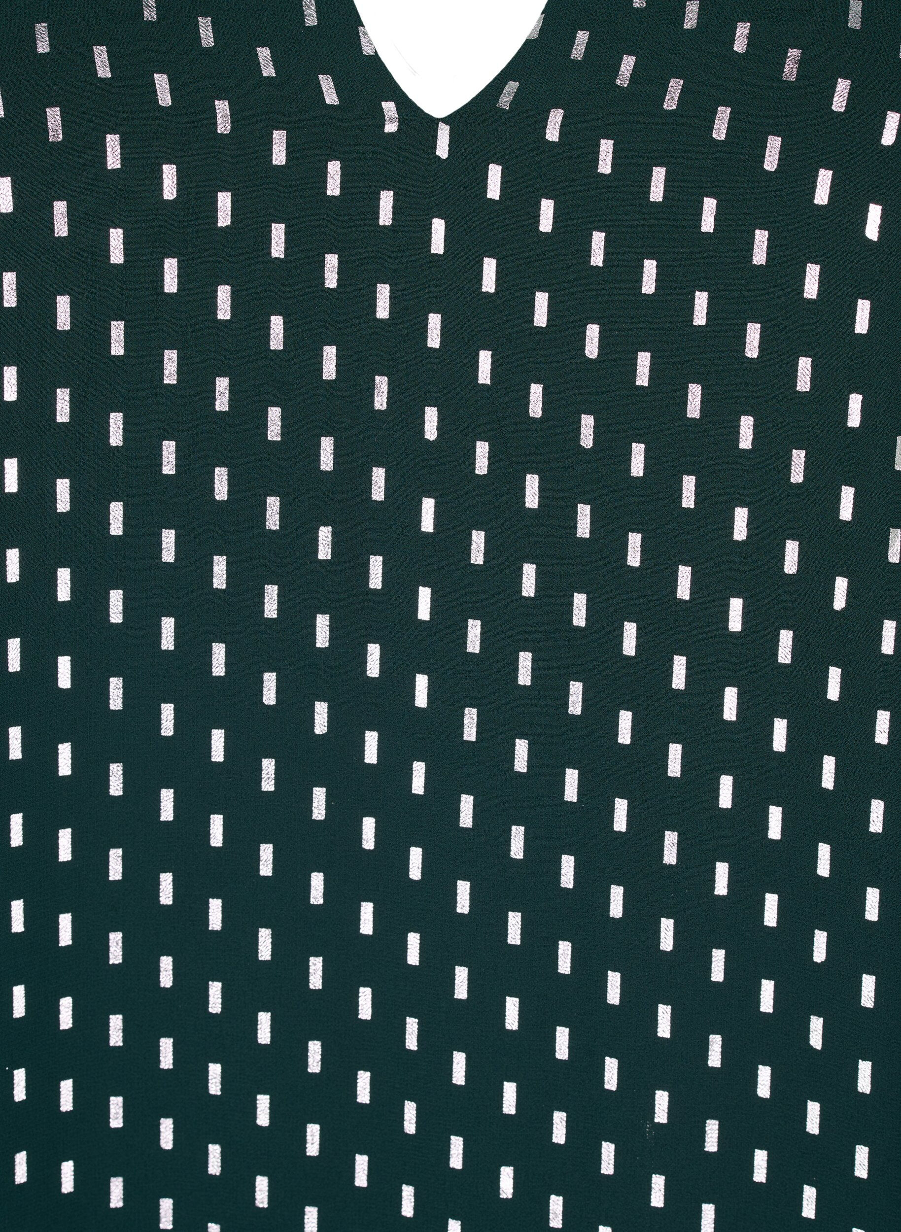 Zizzi Robe &agrave; manches longues avec imprim&eacute; brillant, Scarab w. Silver, Packshot image number 2