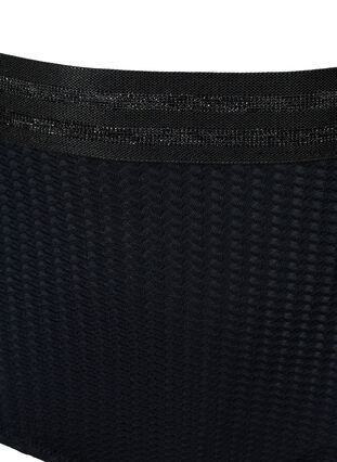 Bas de bikini taille haute à paillettes, Black, Packshot image number 2