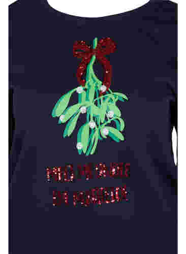 Sweat-shirt de Noël, Night Sky Mistletoe, Packshot image number 2