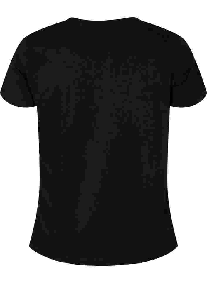 T-shirt de sport avec imprimé, Black A.C.T.V, Packshot image number 1