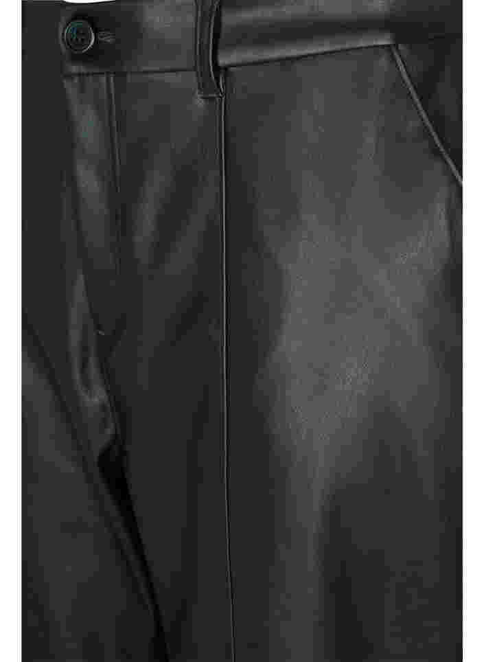 Pantalon en simili-cuir, Black, Packshot image number 2