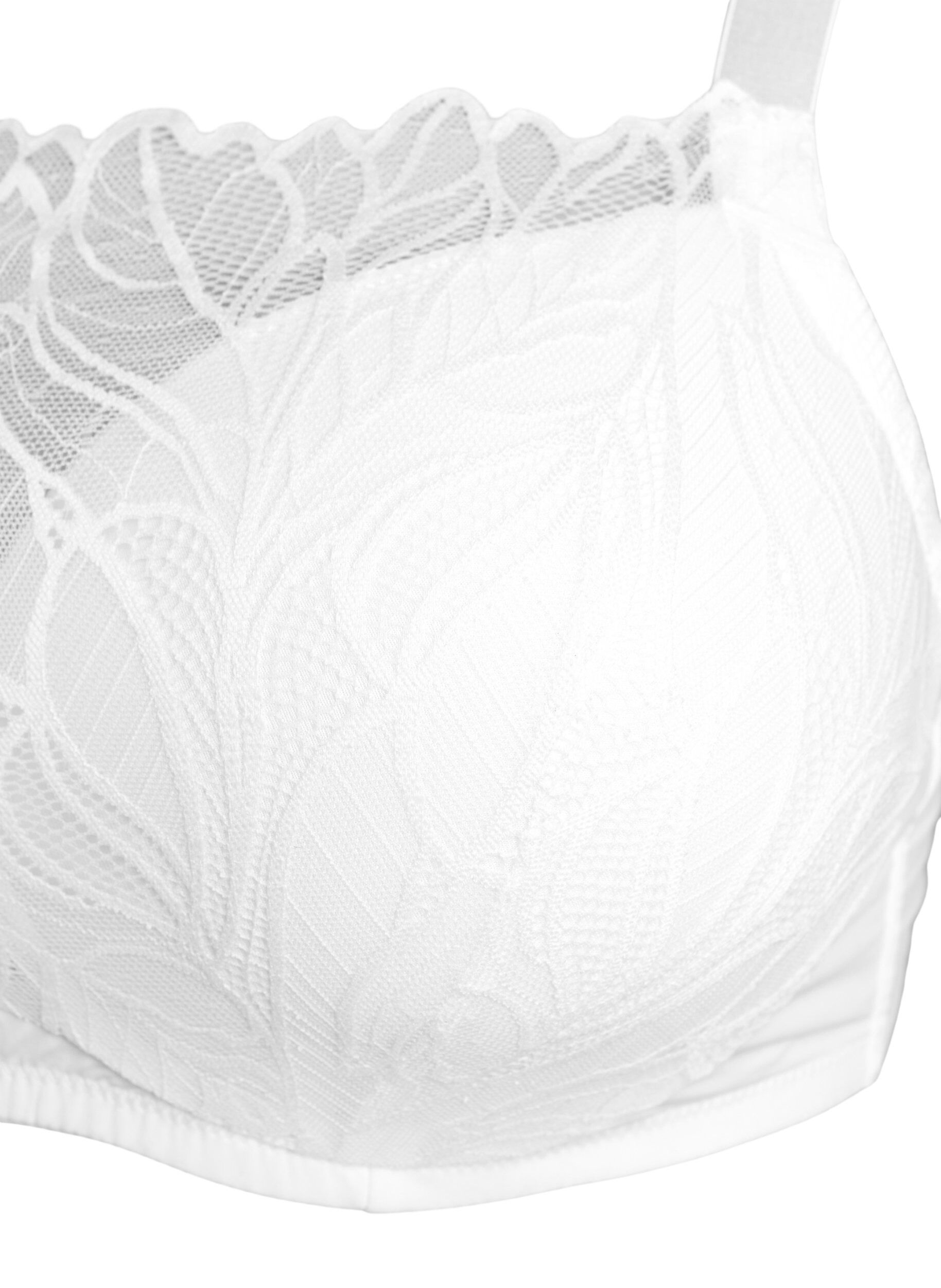 Zizzi Soutien-gorge moul&eacute; &agrave; armatures avec d&eacute;tails en dentelle, Blanc, Packshot image number 2