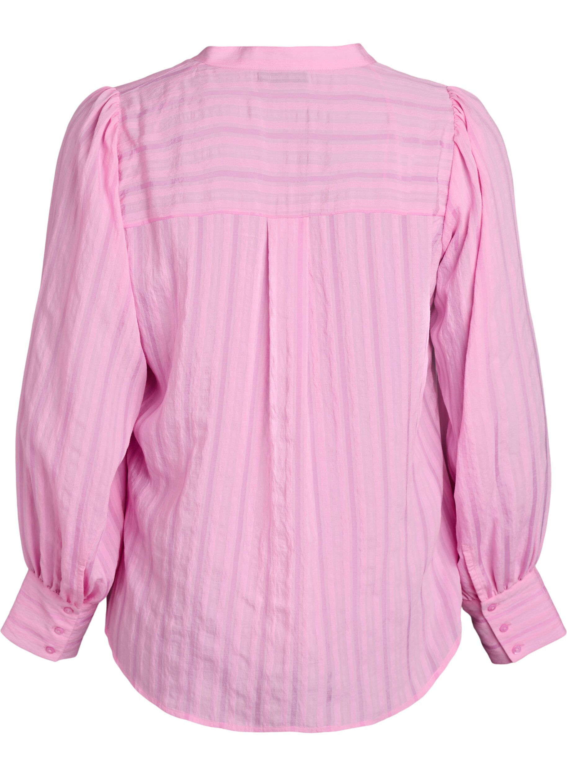 ZizziBlouse met verticale strepen, Roze, Packshot image number 1