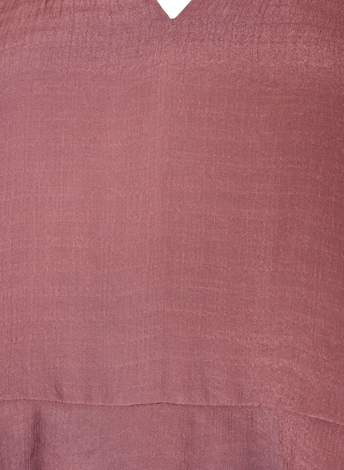 Blouse met 3/4-mouwen en ruchesdetails, Roze, Packshot image number 2