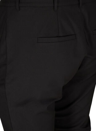 Pantalon classique à taille haute et longueur cheville, Black, Packshot image number 3