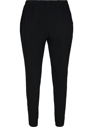 Pantalon avec poches et passepoil, Black, Packshot image number 1