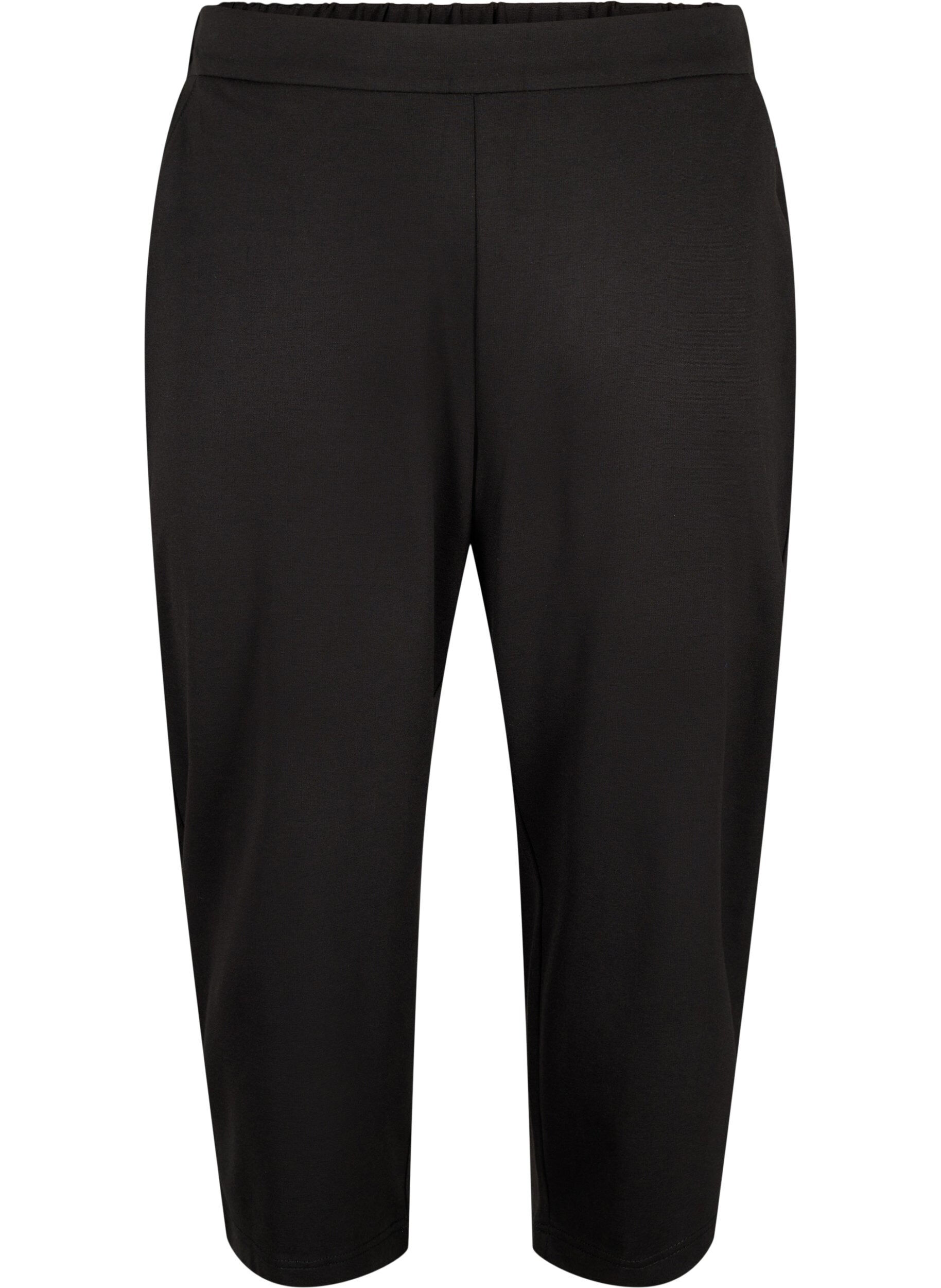 Maddison soepelvallende capribroeken met zakken