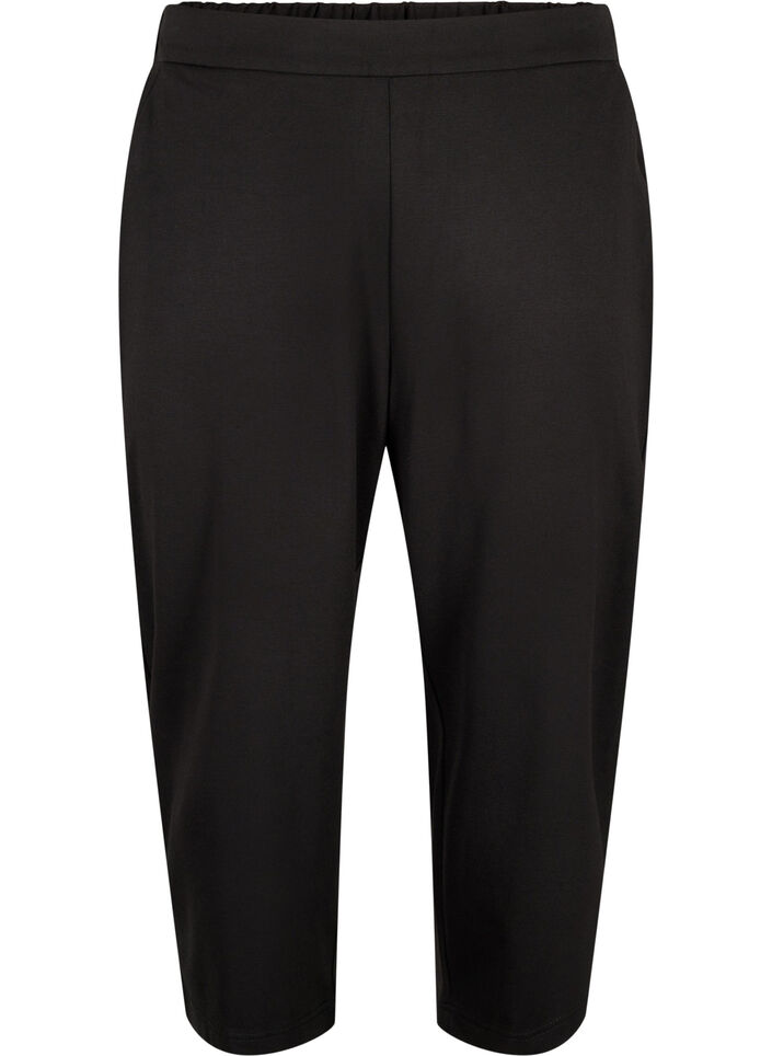 Pantacourt Maddison ample avec des poches, Noir, Packshot image number 0