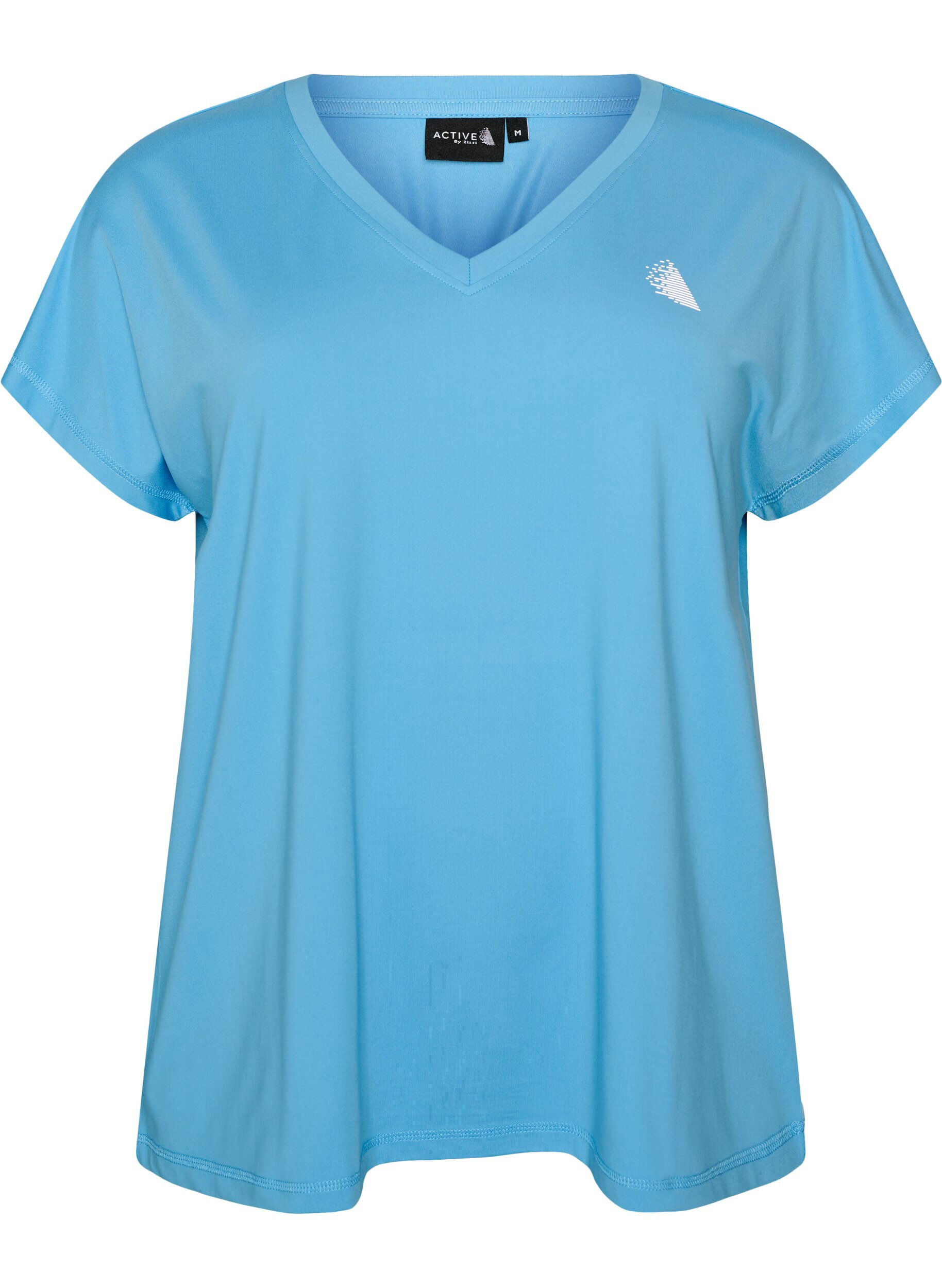 T-shirt de sport ample avec col en v