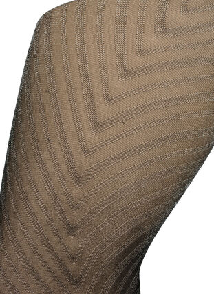 Glinsterende panty met streeppatroon, Black, Packshot image number 1