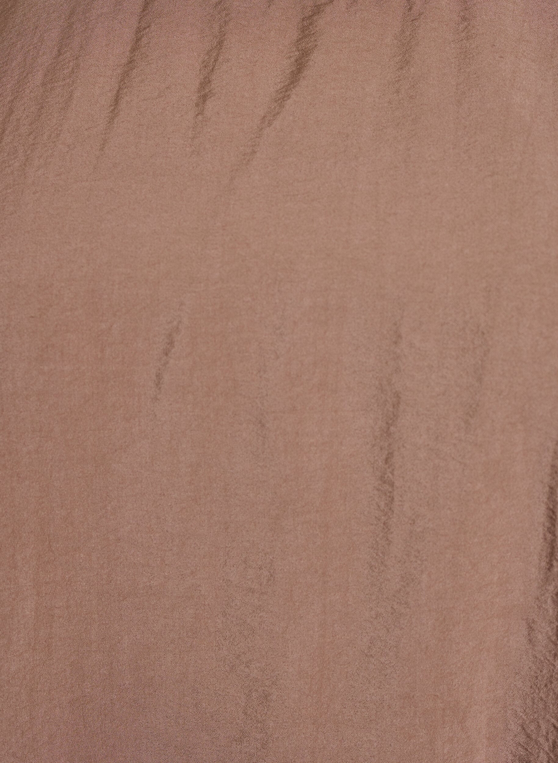 ZizziBallonjurk knielengte met zakken, Bruin, Packshot image number 2