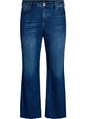 High-waist bootcut jeans, Blauw, Packshot image number 0