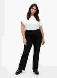 Jeans bootcut Ellen à taille haute, Black, Model