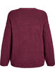 Pull ample en maille avec coutures apparentes, Bordeaux fonc&eacute;, Packshot image number 1