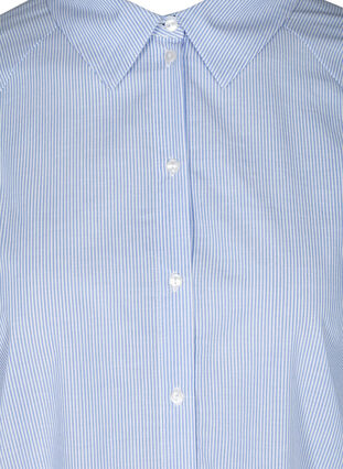 Chemise en coton à rayures, White/Blue stripe, Packshot image number 2