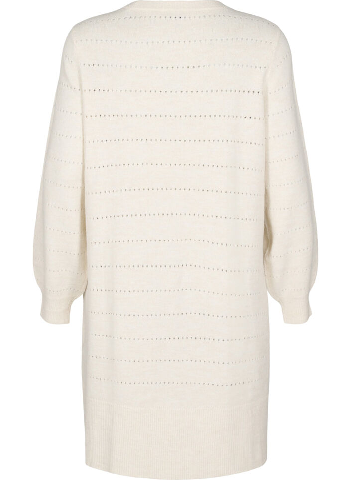 Robe en maille à fentes et motifs en dentelle, Birch Mel., Packshot image number 1