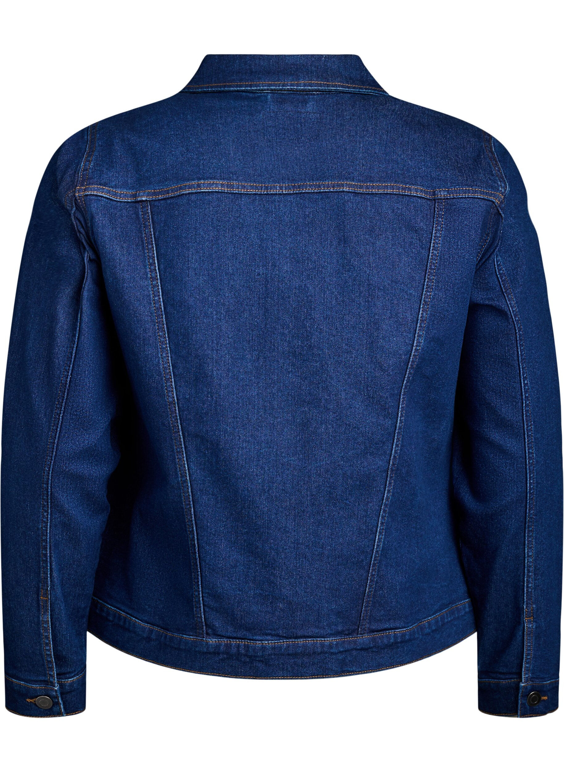 Zizzi FLASH - Veste en jean en m&eacute;lange de coton extensible, Bleu, Packshot image number 1