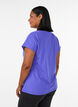 Effen gekleurd trainingsshirt, Blauw, Model image number 2