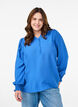 Blouse en viscose avec smock et d&eacute;tails fronc&eacute;s, Bleu, Model image number 0